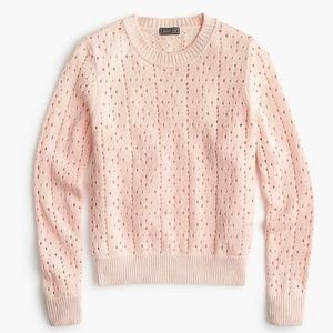 Point Sur allover pointelle crewneck sweater